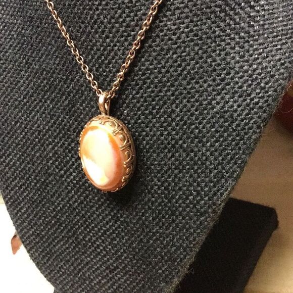 Necklace, Copper and Agate Handmade Pendant, Artisan, NEW, 18” - Picture 3 of 6